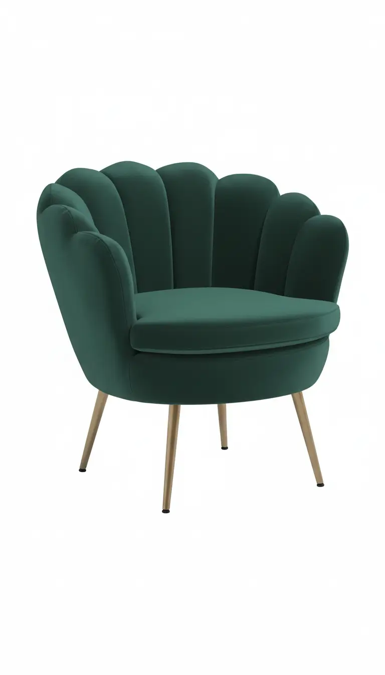 Green velvet lounge chair rental for weddings and upscale events in Chicagoland