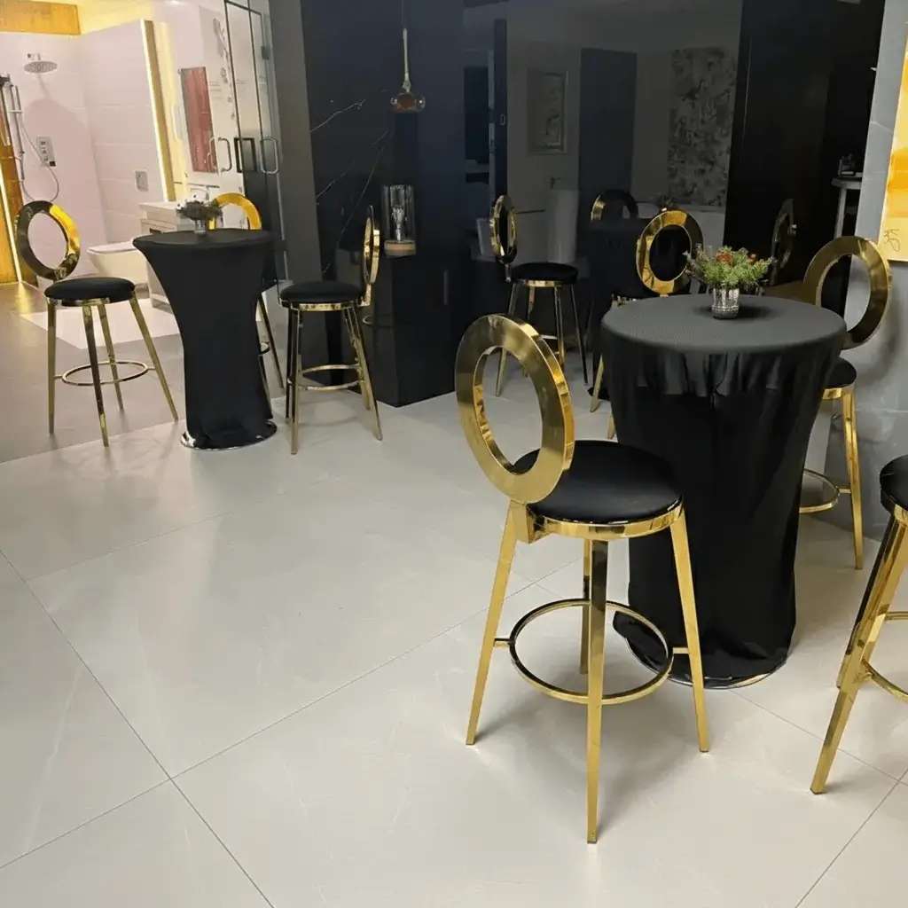 High-top chair rentals for cocktail hours and corporate events in Chicagoland