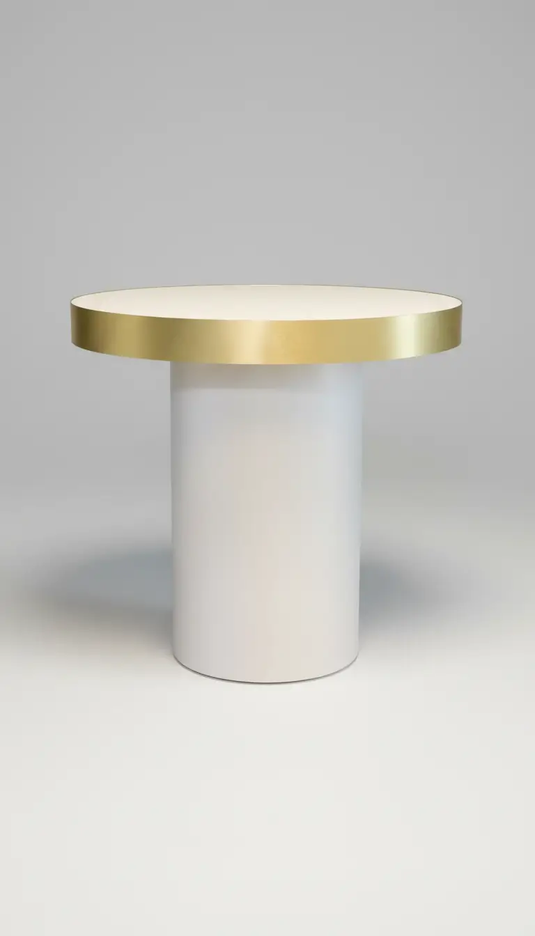 Wooden gold and white cake table rental for weddings and galas in Northwest Indiana