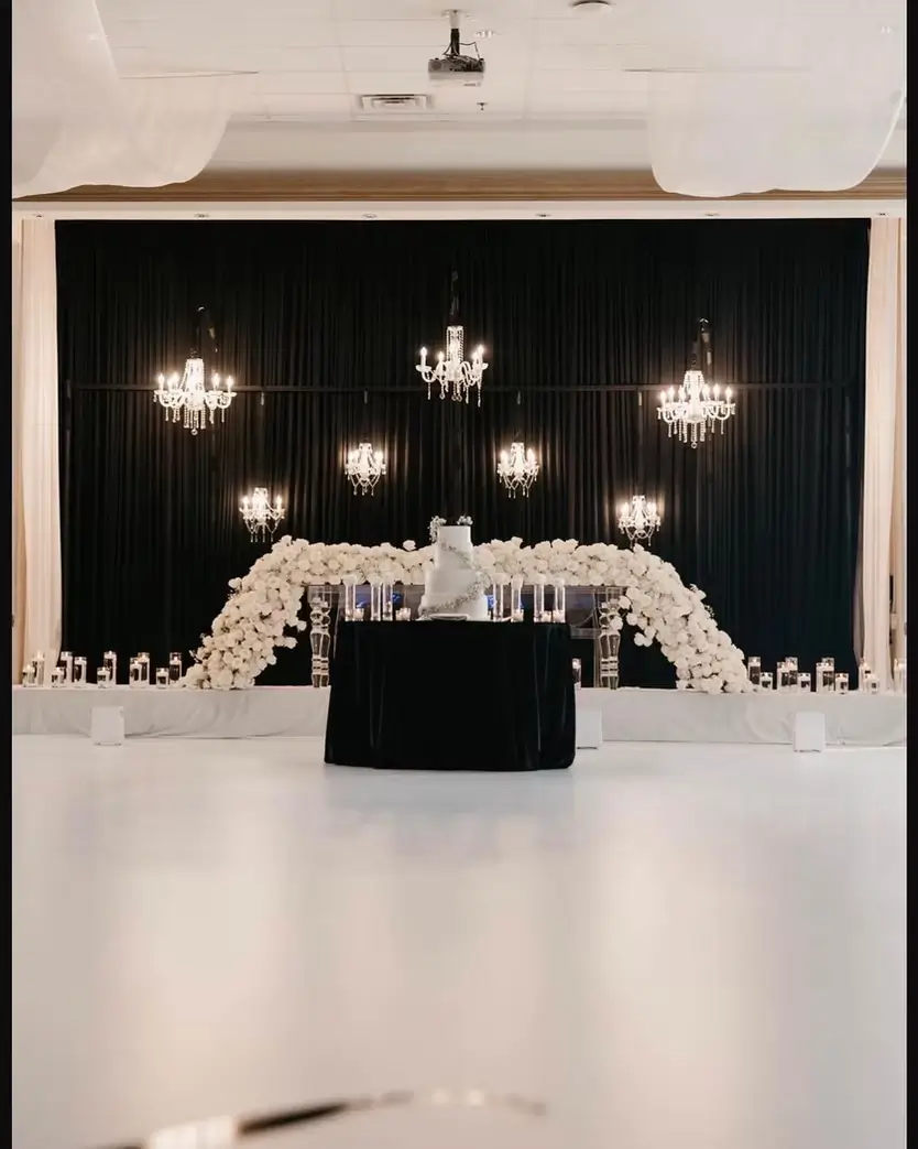 Chandelier backdrop rental for events in Chicago and Chicagoland IL