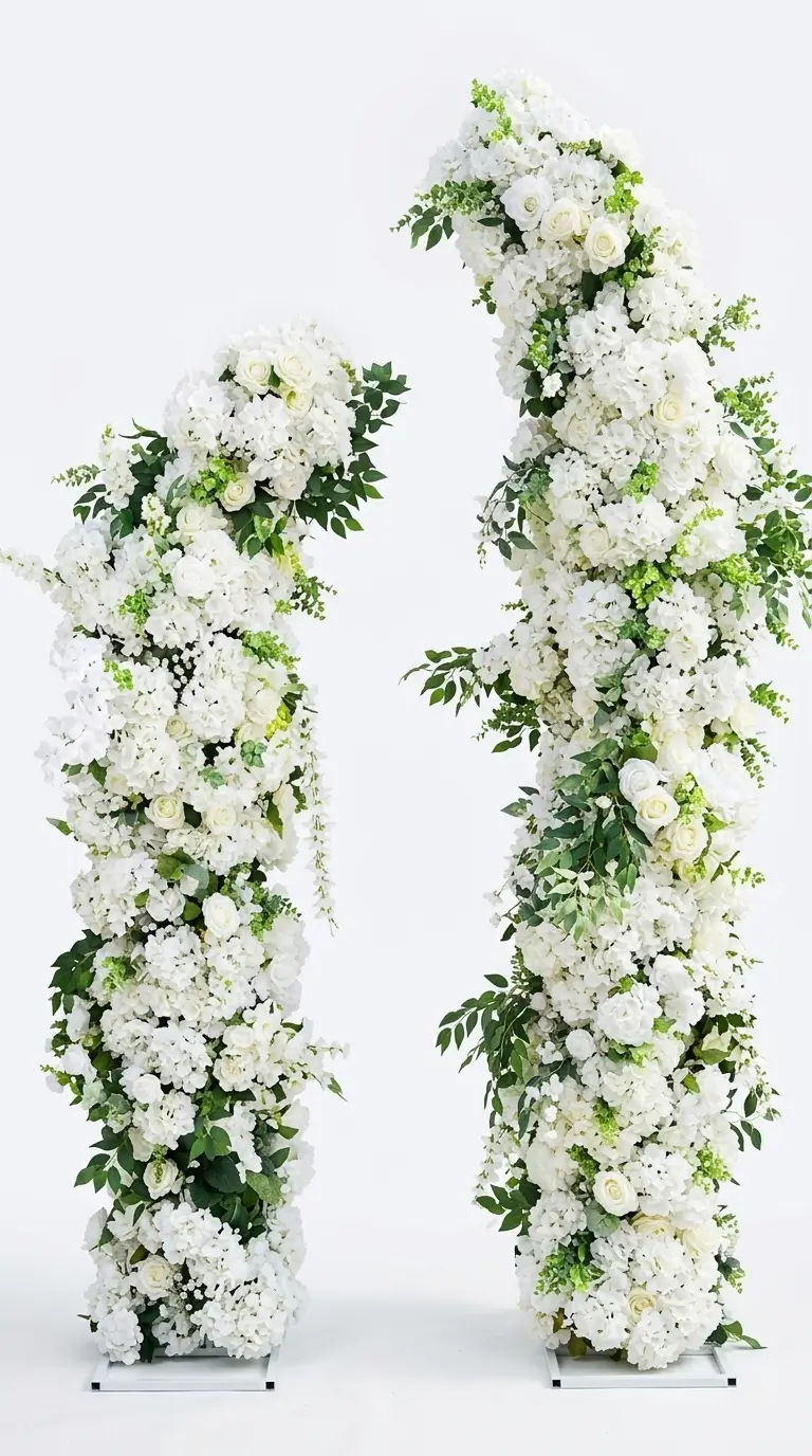 Two sided floral arch rental for wedding ceremonies and entrances in Northwest Indiana
