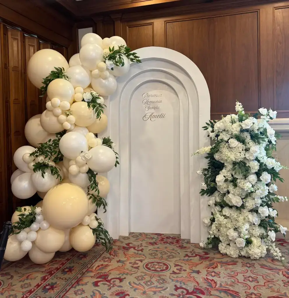 Balloon arch backdrop rental for events Chicago Chicagoland IL